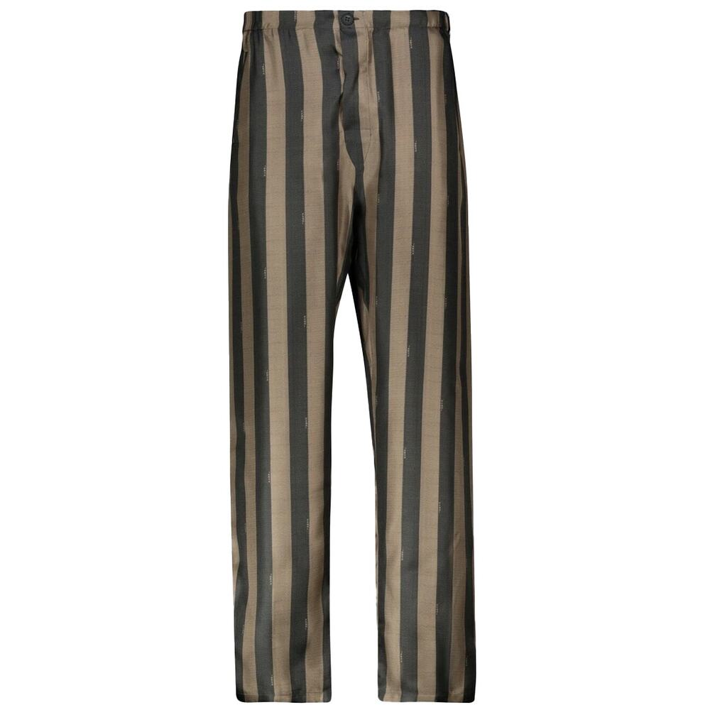 Authentic Fendi Stripe Silk Pajama Pants – IT 46